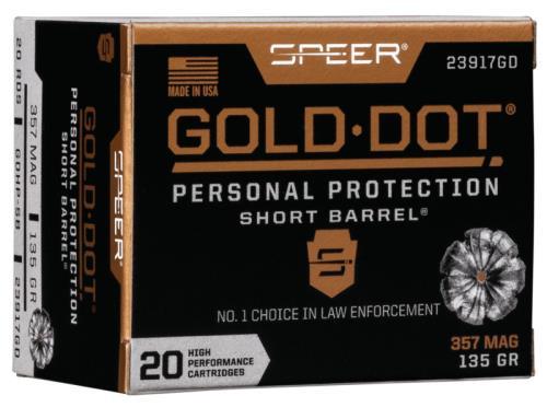 357 Magnum 20 Rounds Ammunition Speer 135 Grain Hollow Point