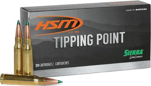 30-06 <span style="font-weight:bolder; ">Springfield</span> 20 Rounds Ammunition HSM 165 Grain Hollow Point Boat Tail