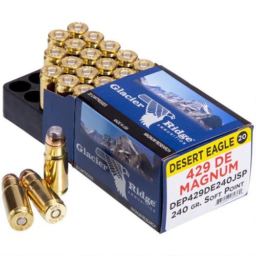 429 Desert Eagle 20 Rounds Ammunition Magnum Research 240 Grain Jacketed Soft Point