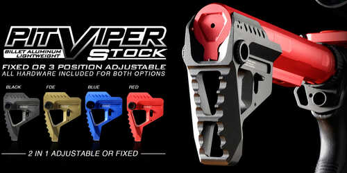 Strike Pit Viper AR Rifle Aluminum/Steel Red