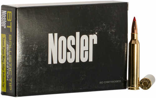 <span style="font-weight:bolder; ">7mm</span> <span style="font-weight:bolder; ">Remington</span> <span style="font-weight:bolder; ">Magnum</span> 20 Rounds Ammunition Nosler 150 Grain Ballistic Tip