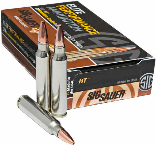 243 Winchester 20 Rounds Ammunition Sig Sauer 80 Grain Hollow Point