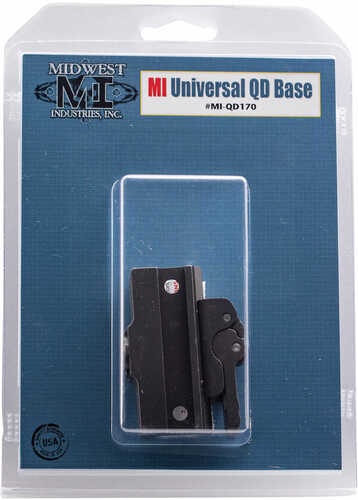 Midwest Industries Inc Quick Detach Base Universal Style Black Finish