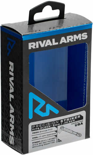 Rival Arms Striker for GLOCK 9mm and .40 S&W Bronze PVD Coated Billet Steel