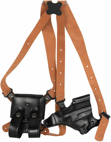 Galco Jackass Rig Shoulder System Beretta 92 and Similar Right Hand Leather Black