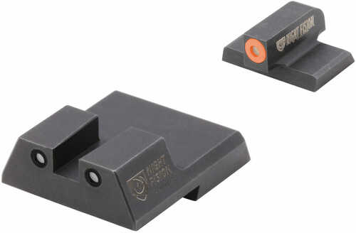 Night Fision Sight Set Square HK VP9/VP40/P30/P30SK/P30L/45/45 Tactical Green Tritium w/White Outline Front