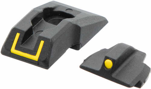 Ruger 90649 Security-9 Sight Set Black/Yellow Front Rear