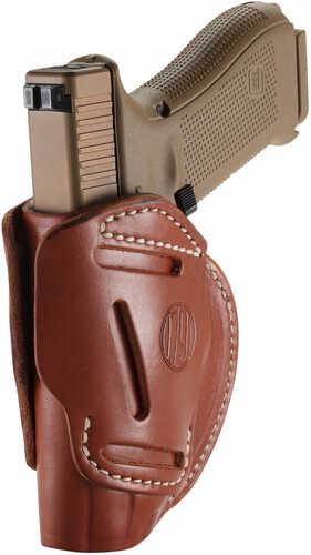 1791 Gunleather 3WH5CBRA 3 Way Fits Glock 17/HK Vp9/S&W M&P9/Springfield XD9 Steerhide Brown