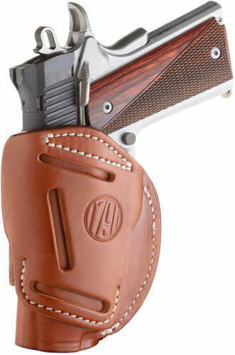 1791 Gunleather 4WH1CBRR 4 Way 1911 3-4"/Browning High Point Steerhide Classic Brown