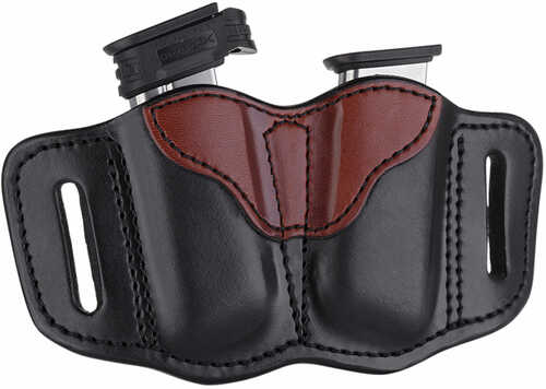 1791 GUNLEATHER Mag21BLBA Mag2.1 Double Mag For Single Stack Leather Black/Brown