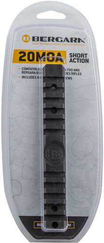 Bergara Rifles BA0008 Remington 700 Rail Mount 20 MOA Style Black Finish