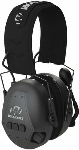 Walker's Bluetooth Passive Earmuffs (NRR 25dB) with Boom Mic Black