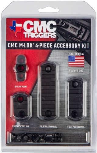CMC Triggers 81724 MLOK Rail Kit Black 4Pc