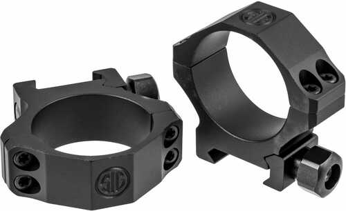 Sig Sauer Electro-Optics SOA10016 Alpha1 Tactical 34mm Ring Set Medium Aluminum Black Matte