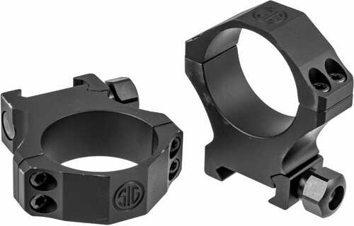 Sig Sauer Electro-Optics Alpha1 Tactical <span style="font-weight:bolder; ">34mm</span> Ring Set Extra High Aluminum Black Matte