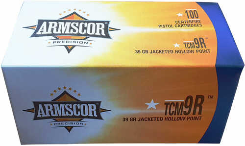 Armscor 50328 Value Pack 22 TCM 9R 39 Gr Jacketed Hollow Point (JHP) 100 Bx/ 12 Cs