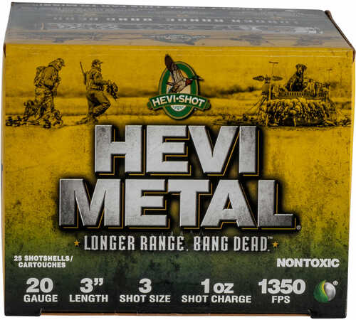 20 Ga 3" Hevi Metal #3 1 oz 25 Rds Hevi-Shot Ammo-img-0