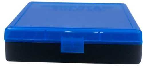 Click to see larger image. Berrys 67789 008 Ammo Box .40/.45/10mm 100 Rd Plastic Blue/Black