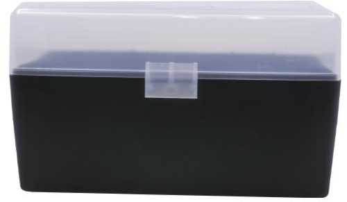 Berrys 79314 409 Ammo Box 243/308 50 Rd Plastic Clear/Black