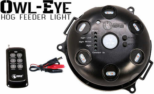 Predator Tactics Inc 97510 Owl-Eye Feeder Light Red/Green Cree Led W/Wireless Remote