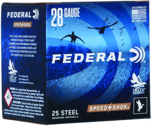 28 Gauge 2-3/4" Steel #6 5/8 oz 25 Rounds Federal Shotgun Ammunition