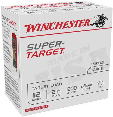 12 Gauge 25 Rounds Ammunition Winchester 2 3/4" 1 oz Lead #7 1/2
