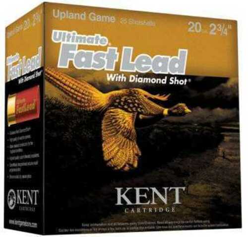 20 Gauge 25 Rounds Ammunition Kent Cartridges 2 3/4" 1 oz Lead #6