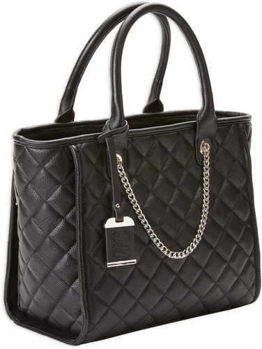 Click to see larger image. Bulldog Concealed Carry Purse Quilted Tote Style Black