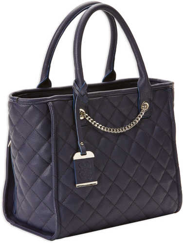 Bulldog Concealed Carry Purse Quilted Tote Style Navy