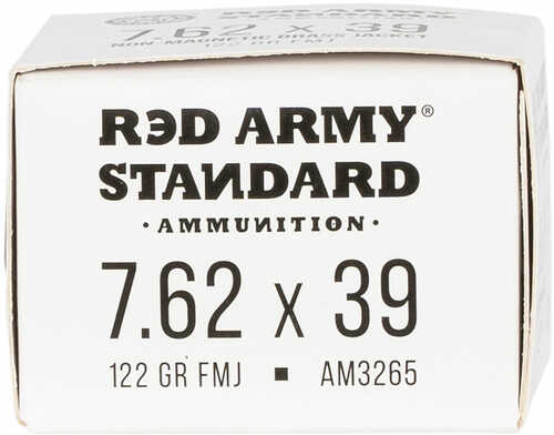 7.62X39mm 20 Rounds Ammunition Century Arms 122 Grain FMJ