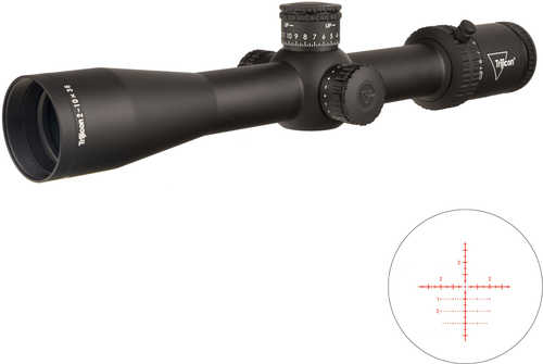 Trijicon 2900038 Credo FFP 2-10X36 MRAD PT Red Illuminated Reticle First Focal Plane 30mm Tube Black