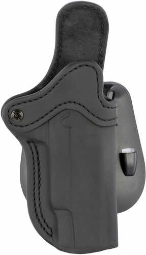 Click to see larger image. 1791 Gunleather Optic Ready Black Leather OWB 1911 4"-5" Right Hand