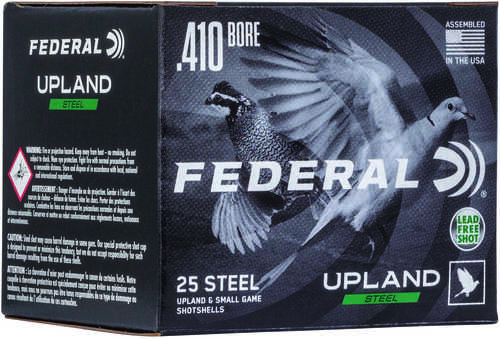 Federal USH41075 Upland Steel 410 Gauge 2.75" 3/8 Oz 7.5 Shot 25 Bx/ 10 Cs