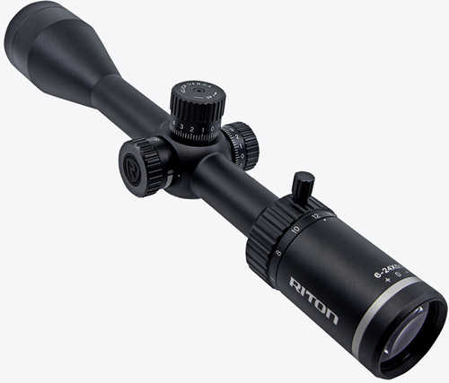 <span style="font-weight:bolder; ">Riton</span> Optics X1 Conquer 6-24X 50mm Obj 16.80-4.40 ft @ 100 yds FOV 1" Tube Black Finish Ranging