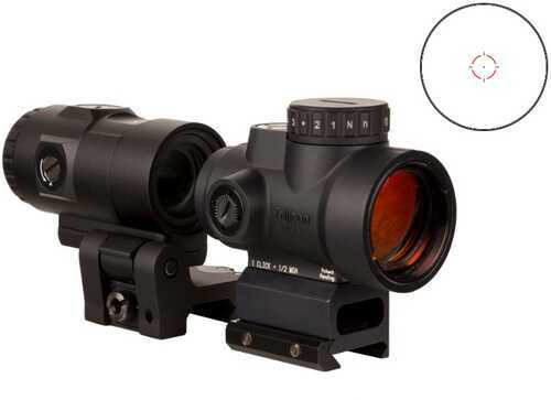 Trijicon MRO HD Rifle 1X25mm 2 <span style="font-weight:bolder; ">MOA</span>/68 <span style="font-weight:bolder; ">MOA</span> Led Illuminated Red Dot/Circle Matte Black