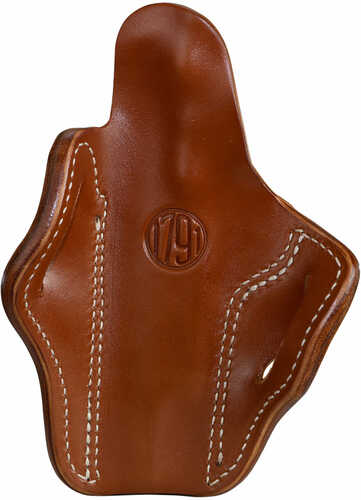 Click to see larger image. 1791 Gunleather ORBH1CBRR BH1 Classic Brown Leather OWB 1911 4"-5" Right Hand