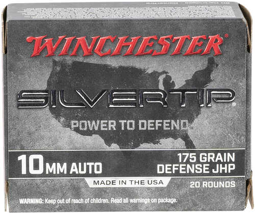 10mm 175 GR Jacketed Hollow Point 20 Rounds Winchester Ammunition
