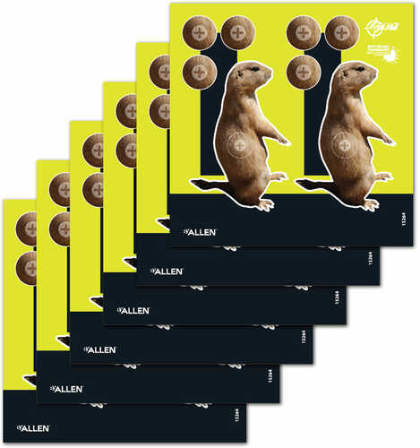 Allen 15264 EZ Aim Splash Non-Adhesive Paper 8" X 8" Prairie Dog 6 Pack