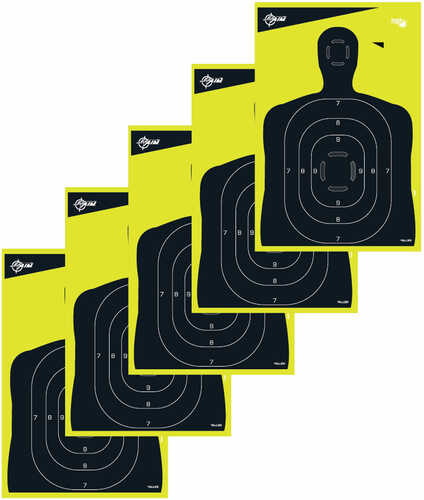 Allen 15330 EZ Aim Splash Non-Adhesive Paper 12" X 18" Silhouette Yellow/Black 5 Pack