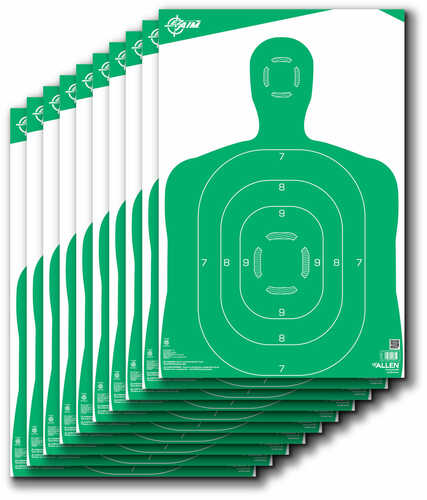 Allen 15204 EZ Aim Paper 12" X 18" Silhouette Green/White 10 Pack