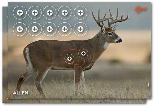 Allen 15286 EZ Aim Four Color Paper 23" X 35" Whitetail Deer 2 Pack