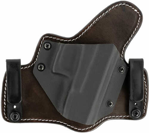 Tagua Texas Partner Brown Kydex IWB/OWB Compatible With for Glock 19,23,32 Right Hand