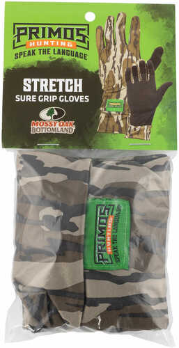 Click to see larger image. Primos Stretch Fit One Size Fits Most Mossy Oak BottomLand 1 Pair