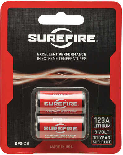 Surefire Cr123A 3V Lithium 1550 mAh 2 Pack-img-0