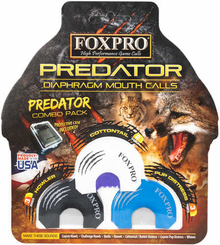 Foxpro Coy Combo Predator Coyote Cottontail One/Three Reed Diaphragm Calls