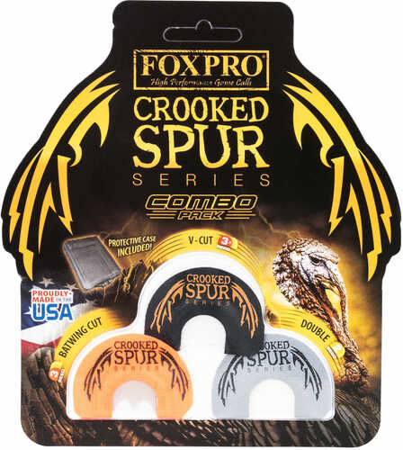 Foxpro Crooked Spur Combo Pack Turkey Two/Three-Half Reed Diaphragm Calls