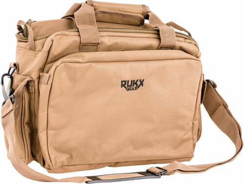 RUKX Gear ATICTRBT Tactical Range Bag 16" Tan Tan 600D Polyester