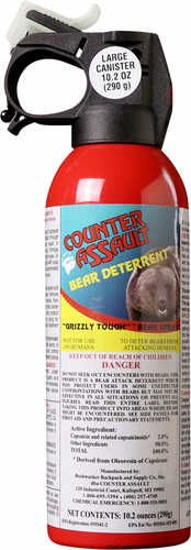 Counter Assault Bear Spray Capsaicin 32 ft- 7 Seconds Range 10.20 Oz