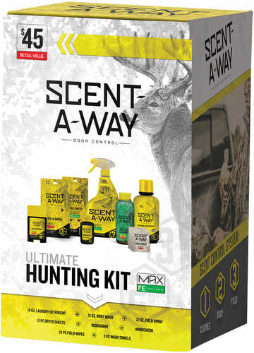 Click to see larger image. Hunters Specialties 100099 Scent-A-Way Max Ultimate Hunting Kit Odor Eliminator Odorless
