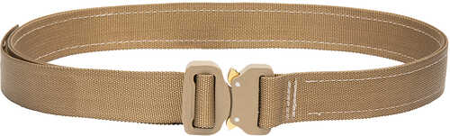 Bigfoot Gun Belts Tactical EDC 37"-40" NylonSteel Coyote Tan With Cobra Slim Buckle Large